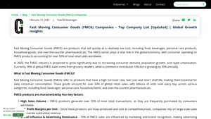 Fast Moving Consumer Goods (FMCG) Companies - Top Company List [Updated ... - fmcg manufacturer