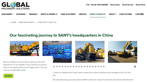 Our fascinating journey to SANY's headquarters in China - sany excavator factory