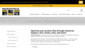 Industrial Vibrators - Global Manufacturing Inc. - vibration motor factory