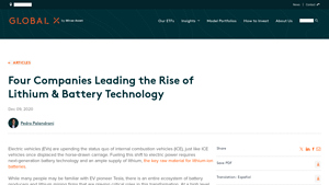Four Companies Leading the Rise of Lithium & Battery Technology - lithium ion car battery factory