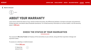 Warranty Information | Account | GMC Support - buick manufacturer warranty