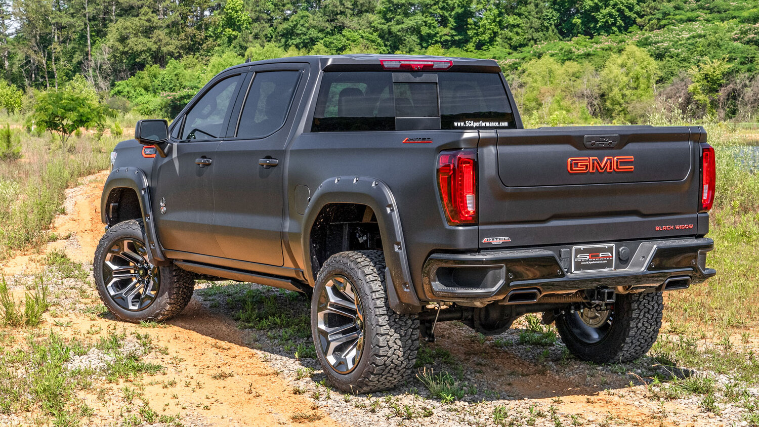A relevant stock photo of gmc pickup custom in a typical setting.