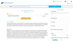 GFG Bag Manufacturer. Supplier from United States - gfg bag manufacturer