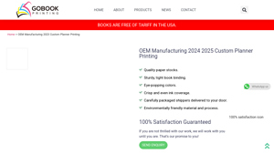 OEM Manufacturing 2024 2025 Custom Planner Printing - custom planner manufacturer