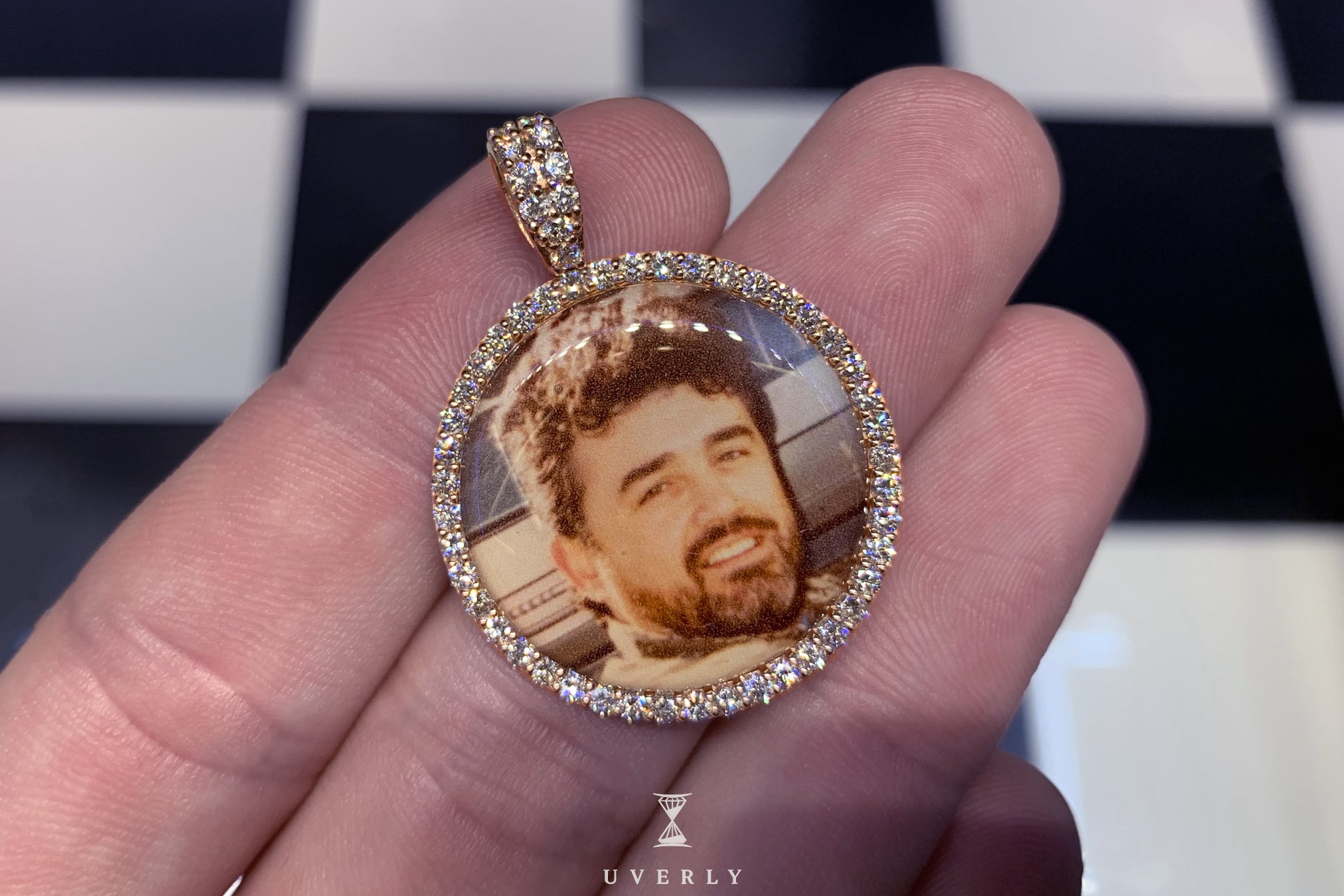A relevant stock photo of gold pendant custom in a typical setting.