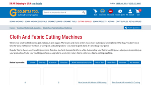 Best Fabric Cutting Machines | GoldStar Tool - fabric cutter factory