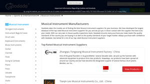Musical Instrument Manufacturers - Goodada - manufacturer of musical instruments
