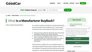 Car Buy Back: Should I Buy a Manufacturer Buyback Vehicle? - GoodCar - manufacturer buyback title