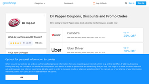 20% Off Dr Pepper Coupons & Promo Codes - June 2025 - Goodshop - dr pepper manufacturer