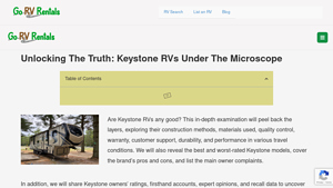 Are Keystone RVs any Good, Go RV Rentals Review - keystone rv manufacturer