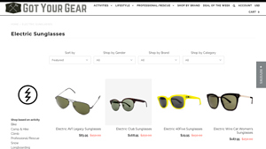 Electric Sunglasses - GotYourGear - electric sunglasses company