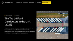 The Top 16 Food Distributors in the USA (2025) - GourmetPro - value of a small specialty food manufacturer