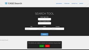 Free CAGE Code Search Tool - manufacturer code