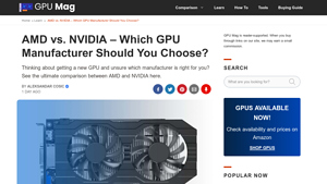 AMD vs NVIDIA - Which GPU Manufacturer Is Best? [Guide] - best gpu manufacturer