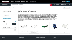 Safety Glasses & Accessories - Grainger Industrial Supply - safety sunglasses bulk