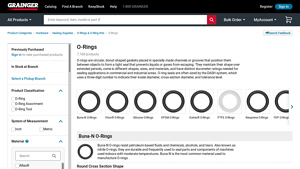 O-Rings - Toric Joints - Grainger Industrial Supply - o ring bulk