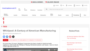 Whirlpool: A Century of American Manufacturing | Grand Appliance and TV - whirlpool manufacturer