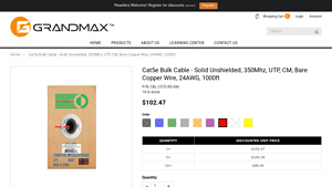 Cat5e Bulk Cable | GRANDMAX.com - cat5e bulk
