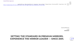 Grand Mirrors™ | Premium Lighted Mirrors for Bathroom, Salon, Hotel ... - mirror manufacturer