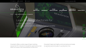 Laser Marking Machines for Integration - Gravotech, Inc. - laser marking machine factory