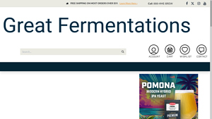 Great Fermentations: Home - home brew supplies wholesale