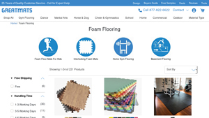 All Foam Flooring - Tiles, Mats & Rolls - Greatmats - foam tiles bulk