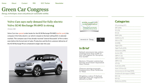 Volvo Cars says early demand for fully electric Volvo XC40 ... - volvo electric company