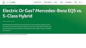 Electric Or Gas? Mercedes-Benz EQS vs. S-Class Hybrid | GreenCars - mercedes electric company