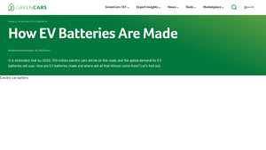 How EV Batteries Are Made - GreenCars - lithium ion car battery factory