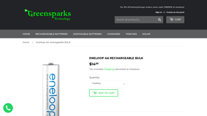Eneloop AA rechargeable BULK - Greensparks Technology - eneloop batteries bulk