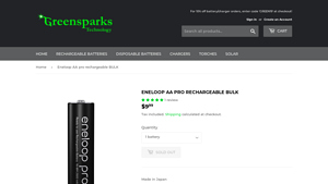 Eneloop AA pro rechargeable BULK - Greensparks Technology - eneloop pro bulk