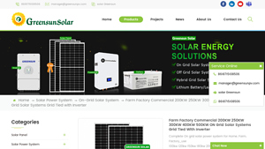 buy Farm Factory Commercial 200KW 250KW 300KW 400KW ... - on grid solar system factory