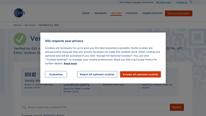 Verified by GS1 | Barcode GTIN GLN Company Lookup Verification - 1992 manufacturer code lookup