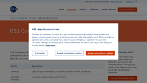 GS1 Company Prefix - manufacturer code
