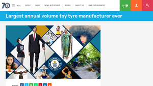 Largest annual volume toy tyre manufacturer ever - Guinness World Records - biggest tire manufacturer in the world