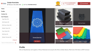 Manufacturer of Yoga Mats & EVA Sheets by Gunjan Associates, New Delhi - eva foam manufacturer