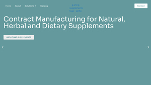 G&G Supplements: Contract Manufacturing and Private Label - herbal supplement manufacturer