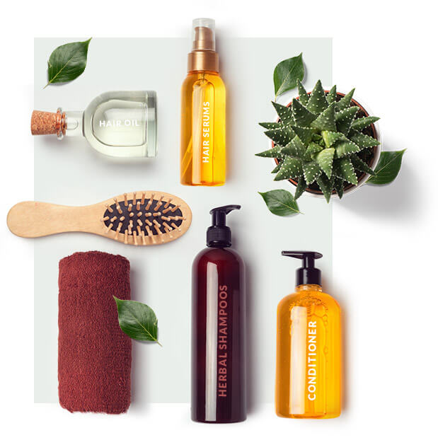 A relevant stock photo of hair care products supplier in a typical setting.