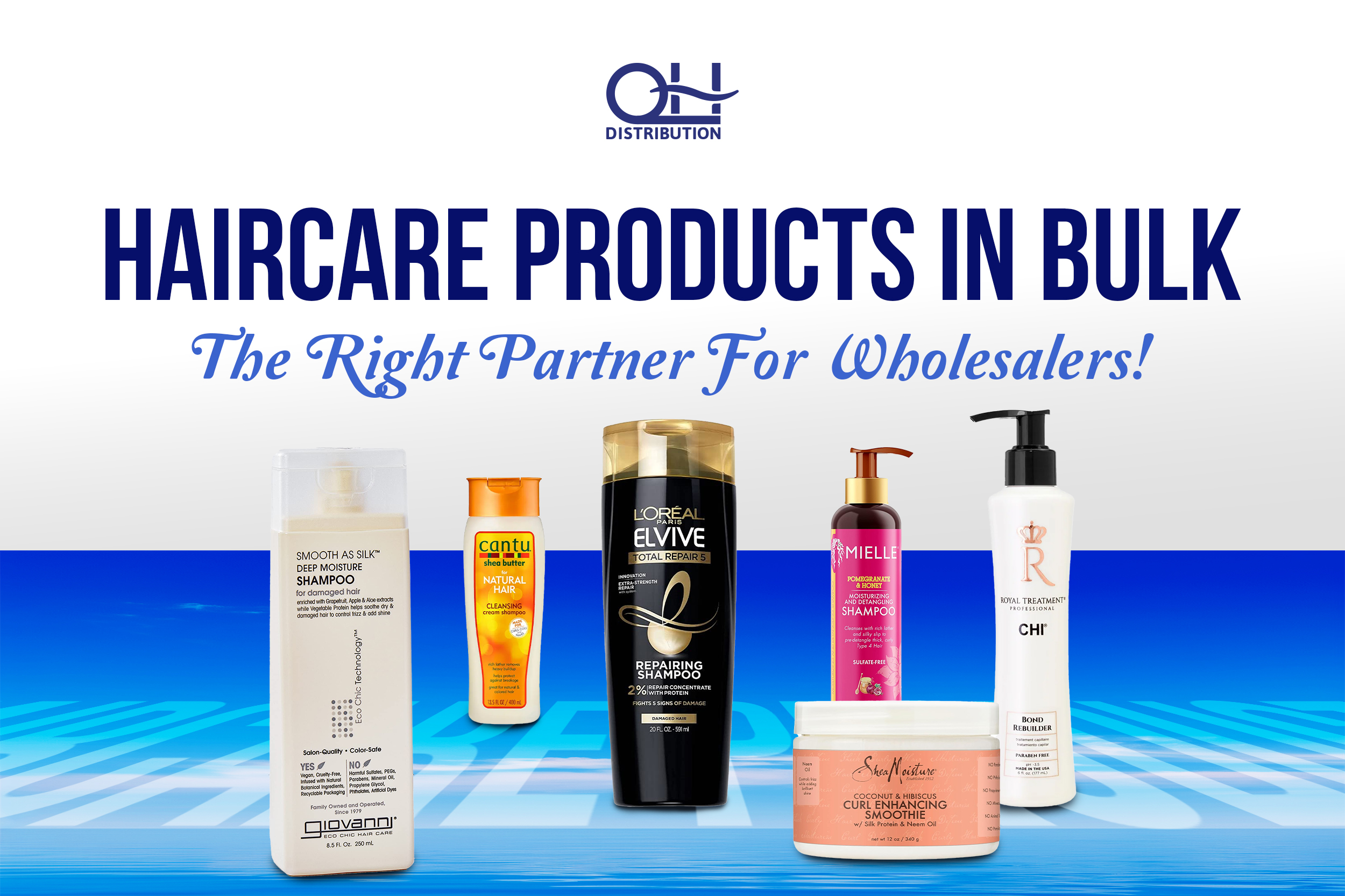 A relevant stock photo of hair care products supplier in a typical setting.
