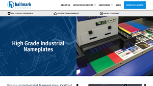 Industrial Nameplates | For Use on Equipment, Products & More - manufacturer plate