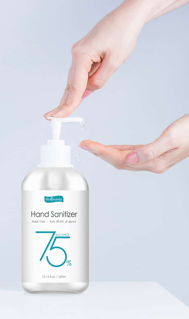 A relevant stock photo of hand sanitizer manufacturer in a typical setting.