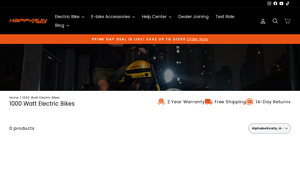 1000W Electric Bikes, Best 48V Fat Tire E bikes for Sale - HappyRun - 1000w electric bike factory