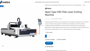 Open Type CNC Fiber Laser Cutting Machine - HARSLE - cnc laser cutting machine factory