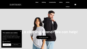 Clothing Manufacturers UK - Low Order Quantity | Hawthorn - streetwear manufacturer