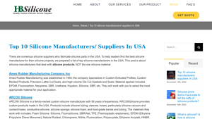 Top 10 silicone manufacturers/ suppliers in USA - silicone manufacturer