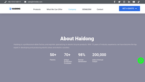 Ebike Factory | Ebike Designer& Manufacturer | Haidong Ebike - electric bicycle factory