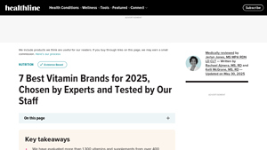 7 Best Vitamin Brands for 2025: Healthline's Top Picks - best vitamin manufacturer