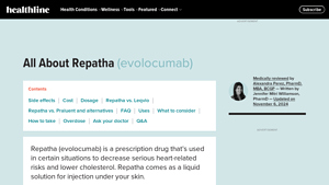 Repatha Injection: Side Effects, Cost, Uses, and More - Healthline - repatha manufacturer