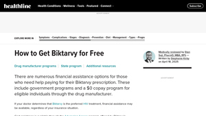 You May Be Able to Get Biktarvy for Free: Here's How - Healthline - biktarvy manufacturer