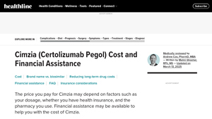 Cimzia and Cost: Ways to Save and Cost Assistance - Healthline - cimzia manufacturer
